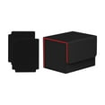 thumbnail image 1 of Caja de baraja de cartas coleccionables shamjiam negro rojo capacidad para más de 130 tarjetas, 1 of 8
