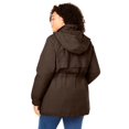 thumbnail image 3 of Woman Within Plus Size Fleece-Lined Taslon Anorak, 3 of 6