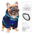 thumbnail image 3 of Zufioo Sweat à Capuche Imprimé Géométrique pour Petits Chiens Vêtements pour Animaux-Moyen, 3 of 7