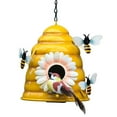 thumbnail image 2 of Iron Hanging Birdhouses,Beehive Bird Houses Outside Beehive Bird Houses Garden Bird Nest Smart Functionality, 2 of 8