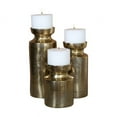 thumbnail image 5 of Uttermost Amina Aluminum and Wax Candleholder in Antique Brass (Set of 3), 5 of 6