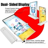 A4 LED Menu Boards Double Sided Menu Display Stand Table Signs ...