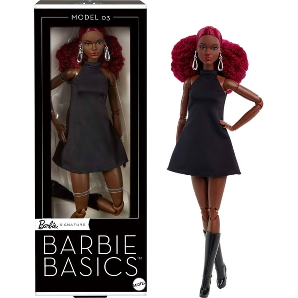 Muñeca de coleccionista Barbie Basics modelo 03 con pelo rojo rizado