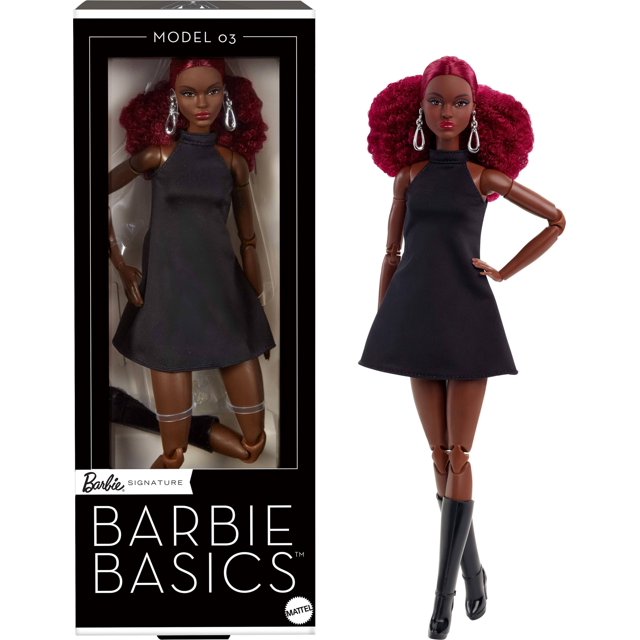 Muñeca de coleccionista Barbie Basics modelo 03 con pelo rojo rizado