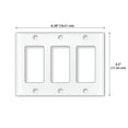 thumbnail image 2 of WIRESTER 3-Gang Decorator Light Switch Plate/Wall Plate Cover, Solid Bright Yellow, 2 of 6