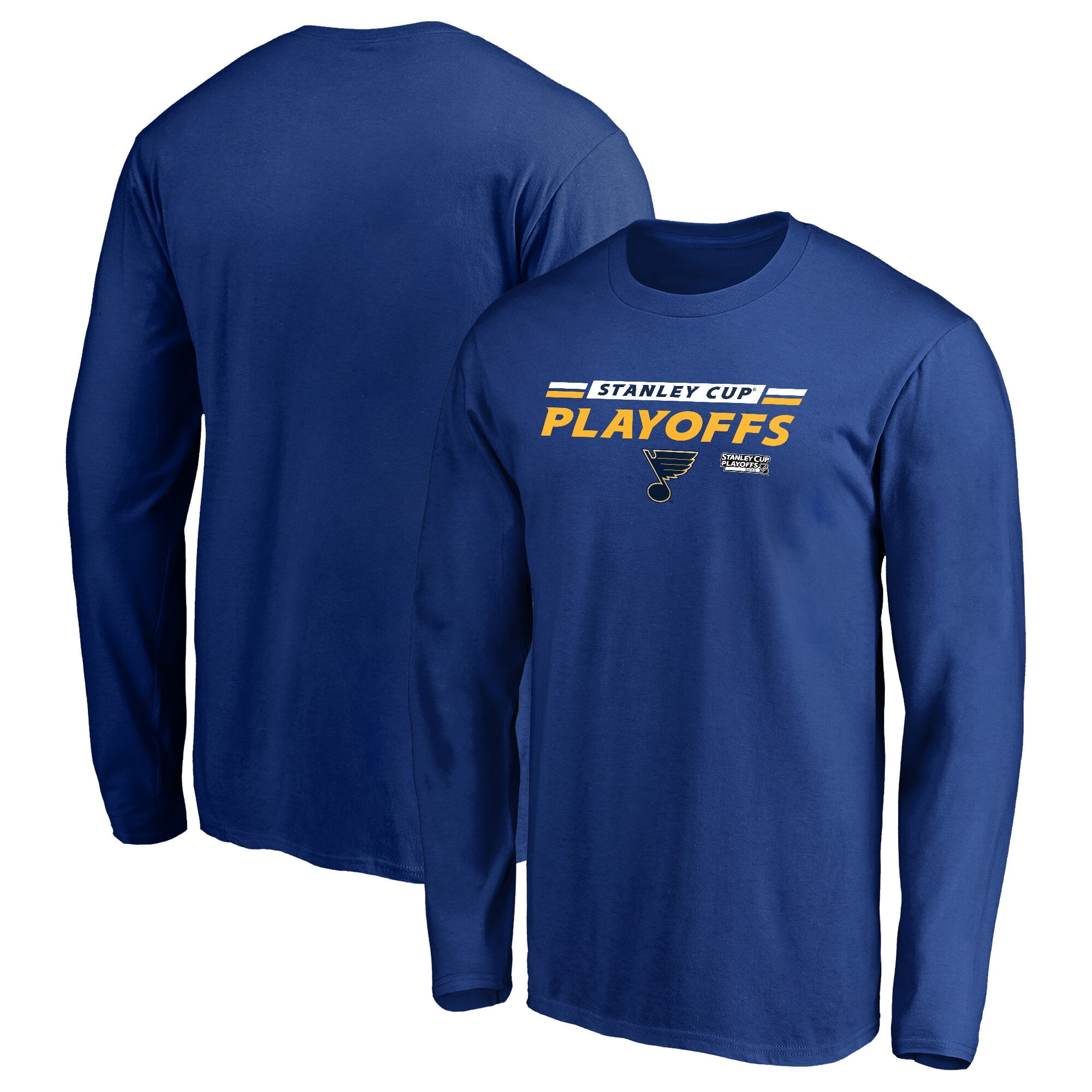 St. Louis Blues Fanatics Branded 2020 Stanley Cup Playoffs Bound Top Cheddar Long Sleeve T-Shirt ...