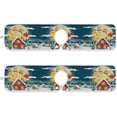 thumbnail image 2 of Coolnut Christmas Suburban House Sink Splash Guard for Faucet 2 Packs Faucet Absorbent Mats, Winter Snow Faucet Handle Drip Catcher Quickly Drying Mat for Kitchen Counter Bathroom, 14.9"x5.5", 2 of 7