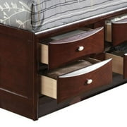 Acme Ireland Eastern King Bed with Storage in Espresso, Multiple Sizes