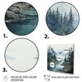 thumbnail image 3 of Designart "Forest Reflections Minimalism in Grey and Blue II" Minimalism Wall Decor, 3 of 5