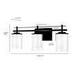 thumbnail image 5 of Millennium Lighting - Huderson - 3 Light Bath Vanity-8.75 Inches Tall and 23, 5 of 5