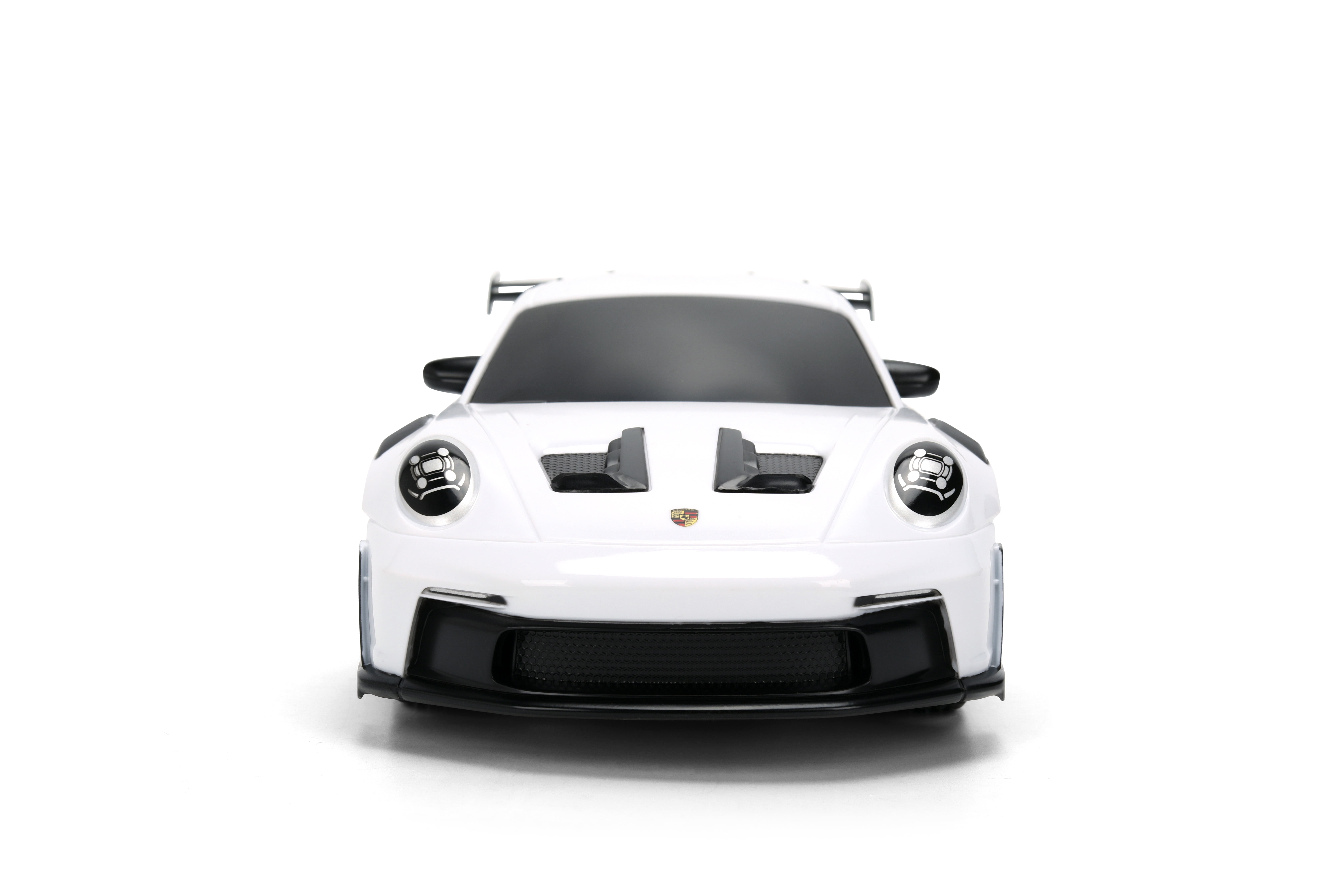 Jada Toys Porsche 911 (992) GT3 RS – 1:16 RC – USB Rechargeable with Turbo Function, Radio Control Cars(White/Red)
