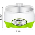 thumbnail image 3 of Pequeña máquina de yogur, Mini máquina automática de yogur, regalos para hombres y mujeres, ahorro de energía, herramientas de yogur DIY para el hogar Revestimiento de acero verde, 3 of 7
