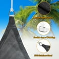 thumbnail image 2 of Shade&Beyond 10'x13' Rectangular Sun Shade Sail, HDPE 95% UV Block Breathable Windproof Cover with D-Rings for Patio, Garden, Pool, Dark Gray, 2 of 6