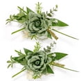 thumbnail image 1 of Set de Ramilletes para Muñeca Serwalin para Boda Verde (Paquete de 2), 1 of 9
