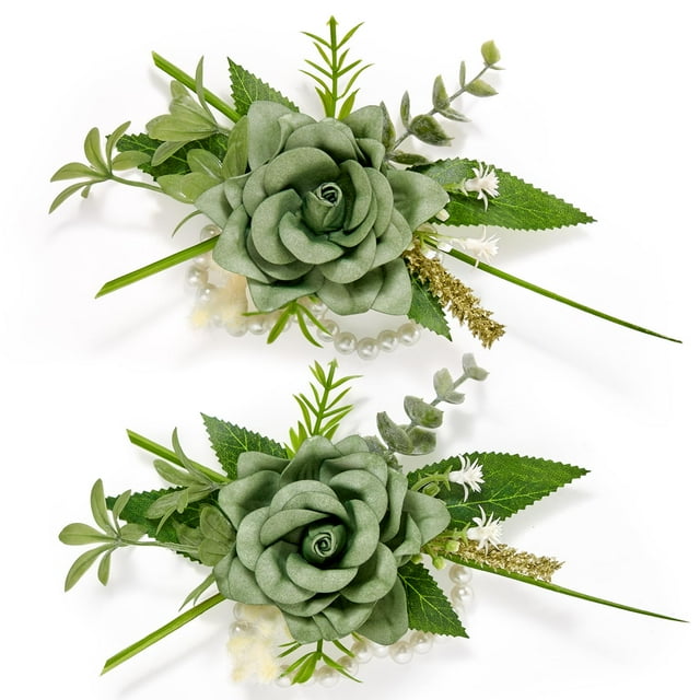 Set de Ramilletes para Muñeca Serwalin para Boda Verde (Paquete de 2)