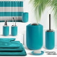 thumbnail image 3 of Hearth & Harbor 23 Piece Bathroom Accessories Set, Teal Blue Bathroom Decor Set with Bathroom Rugs, 3 of 8