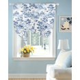 thumbnail image 2 of Blue Garden Forest Tie Up Curtains for Window, Thermal Insulated Balloon Shade Adjustable Rod Pocket Curtains Valance Panels for Kitchen Bathroom Cafe 42 x 54 Modern Art Vintage Nature Rock, 2 of 6