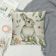 thumbnail image 2 of Qinduosi Spring Easter Pillow Covers Pack of  Bunny Floral Leaf Throw Pillow Covers Outdoor Indoor,Spring Holiday Decor Rabbit Pillowcase Farmhouse Decorative Linen Cushion Case for Home Sofa, 2 of 5