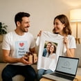thumbnail image 5 of Custom Printed T Shirt Add Your Image Text Logo Personalized Casual Cotton Top, 5 of 11