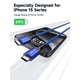 thumbnail image 3 of Cable USB C a USB C JSAUX, 100 W, 5 A, carga rápida, paquete de 2 m, azul, 3 of 7