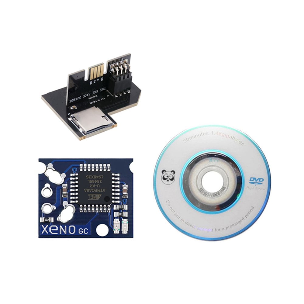 Adaptateur de Carte pour Gamecube NGC SD2SP2 PRO pour Chargement SD SDL Carte TF (Style D)