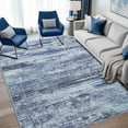 thumbnail image 4 of Area Rugs for Bedroom, Living Room, Dining Room, 6'x9' Blue Toneed Modern Washable Rug Soft Non Slip Rug Low Pile, 4 of 11