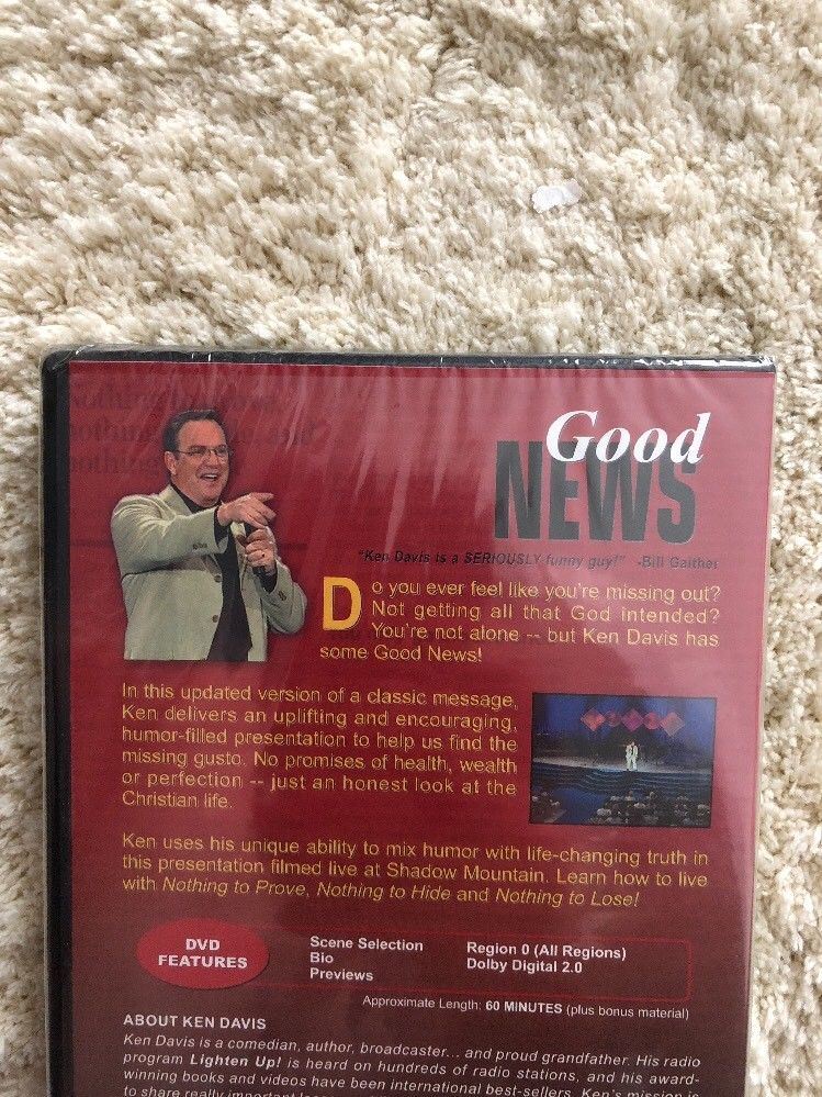Ken Davis Live!Good News-Christian Stand-Up Comedy DVD 2002-RARE VINTAGE-SHIP24H