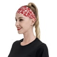 thumbnail image 3 of Daiia Hearts printed Men's Performance Headband,Sports Headbands,Moisture Wicking Workout Headband, 3 of 9