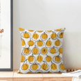thumbnail image 3 of Fall Pillow Covers 18 x 18 Inch Set of 2 Mustard Yellow Polka Dots Pumpkin Decor Throw Pillows Harvest Thanksgiving Autumn Indoor Outdoor Farmhouse Decorative Linen Pillowcases for Couch Sofa, 3 of 6