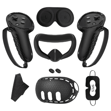 GJX VR Headset,Compatible Meta Quest 3 Case VR Glasses,Light-Blocking Visor for Immersive Experience VR Accessories