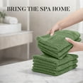 thumbnail image 4 of RIVERSIDE 12 Pack Cotton Face Towels 12x12 Ultra Soft & Absorbent Wash Cloths for Gym and Spa - Sage, 4 of 9