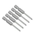 thumbnail image 5 of 5 Pcs Brocas Magnéticas Phillips, Vástago Hexagonal S2 Herramienta Eléctrica, 2.5xPH1, 5 of 5