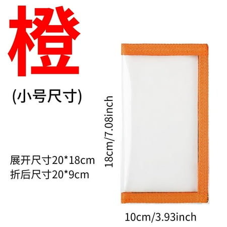 Transparent PVC Fishing Hook Covers Bait Protective Storage Wraps for Fishing Rod Anti-Scratch Tackle Bag for Saltwater Freshwater Angler Gear Organizer(Orange)