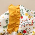 thumbnail image 6 of NZRVAWS Toddler Baby Girls Fall Winter Outfits 3 Years Girls Floral Print Top 4 Years Girls Pants 2PCS Fall Winter Clothes Set,Yellow, 6 of 8