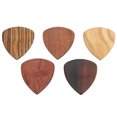 thumbnail image 2 of Guitarra 5 Uds Púas De Guitarra De Madera Ranuras Antideslizantes Púas De Guitarra Hechas A Mano Populares Para Tocar En Escenario, 2 of 7