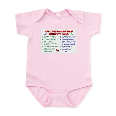 

CafePress - Soft Coated Wheaten Terrier Property Laws 2 Infant - Baby Light Bodysuit Size Newborn - 24 Months