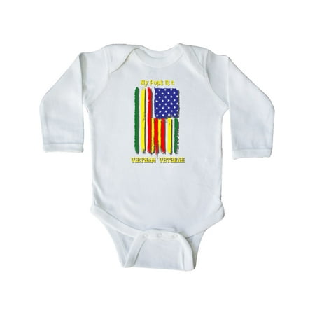 

Inktastic My Pops is a Vietnam Veteran Gift Baby Boy or Baby Girl Long Sleeve Bodysuit