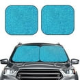 thumbnail image 2 of Fotbe Blue Glitter 2-Piece Car Windshield Sun Shade | Sun Blocker for Car Windshield | Foldable Automotive Interior Accessories for Sun Protection-Medium, 2 of 7