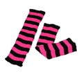 thumbnail image 4 of Harpily Men's Women's Winter Striped Pattern Knitted Yarn Warm Boot Leg Guards Foot Pile Socks, 4 of 4