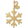 Rustic Gold Finish Snowflake Christmas Ornament, 5