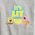 thumbnail image 3 of SpongeBob SquarePants - It's Lit Hanukkah - Toddler And Youth Crewneck Fleece Sweatshirt, 3 of 6