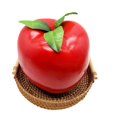 thumbnail image 3 of Jiibva 1Pc Large Red Artificial Apple Decorative Figurine Lifelike Fake Fruit for Home Kitchen, 3 of 7