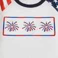 thumbnail image 5 of NOLDARES 4th of July Baby Boy Outfit Short Sleeve T-Shirt and Elastic Waist Shorts with Pockets 2Pcs Summer Clothes American Flag Print(Blue,6-12 M), 5 of 7