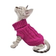 thumbnail image 6 of YokoKat Magenta Turtleneck Kitten Cat Sweater Size XXS Devon Rex, Cornish Rex, Sphynx, 6 of 7