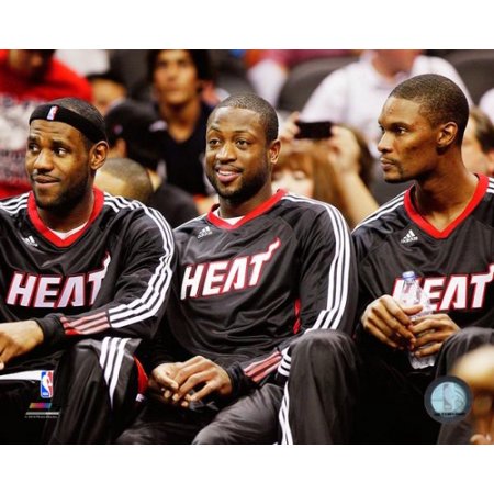 - LeBron James Dwayne Wade & Chris Bosh 2010-11 Photo Print