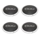 thumbnail image 1 of Juego de 4 tapacubos de 133 mm para ruedas Fiat 500, tapacubos centrales 68078419AC 68078421AC, tapacubos plateado 51884863, 1 of 4