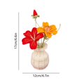 thumbnail image 3 of Bonsái de Ganchillo Hecho a Mano, Diseño Único de Tejido de Hilo, Decoración Compacta de Escritorio, Adorno de Flores Simuladas, Elegante Decoración Del Hogar, Multiusos, Tamaño 17 X 12 X 6 Cm, 3 of 6