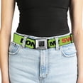 thumbnail image 5 of Buckle-Down Belt, Seatbelt Buckle Belt, Dont Sweat My Swag Neon Green Black Red, Youth 22 to 32 Inches, 5 of 9