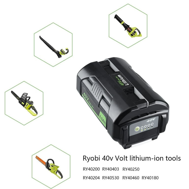 2Pack 40V 8000mAh for Ryobi OP40601 Battery OP4060 OP4015 OP4026