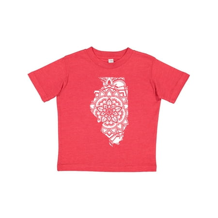 

Inktastic Illinois Silhouette Mandala Gift Toddler Boy or Toddler Girl T-Shirt